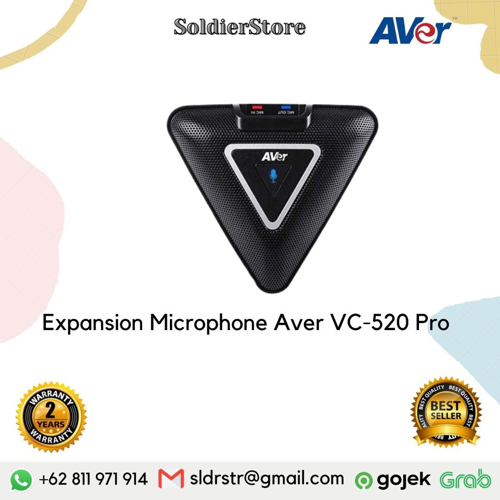 Expansion Pair Microphone Aver VC-520 Pro ( included 5m cable)