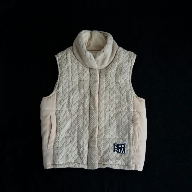 vest combain rajut kepang atsuro tayama japan