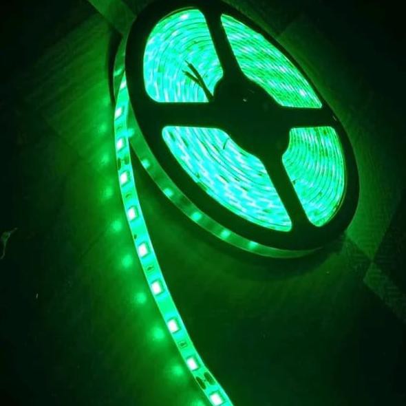 Led Strip DC 24V 5050 IP44 5M Hijau.Lampu Dekorasi