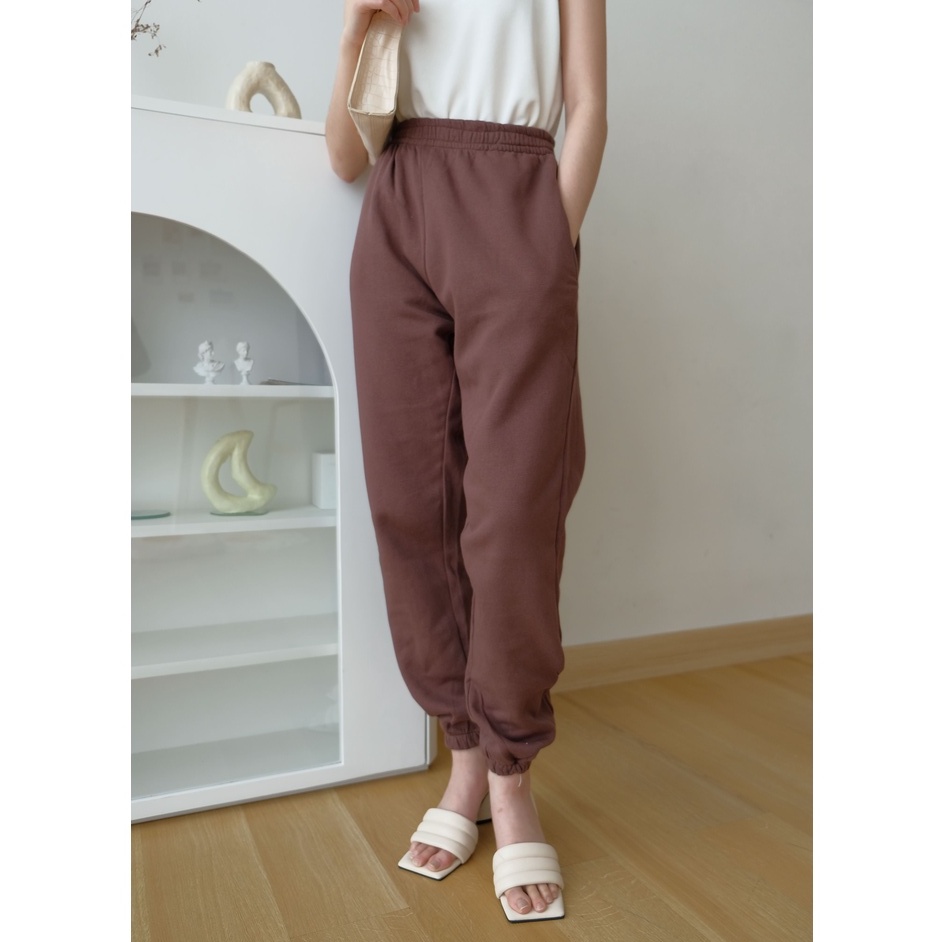 Laura Jogger Pants - Long Pants - Celana Wanita Casual - Korean Style