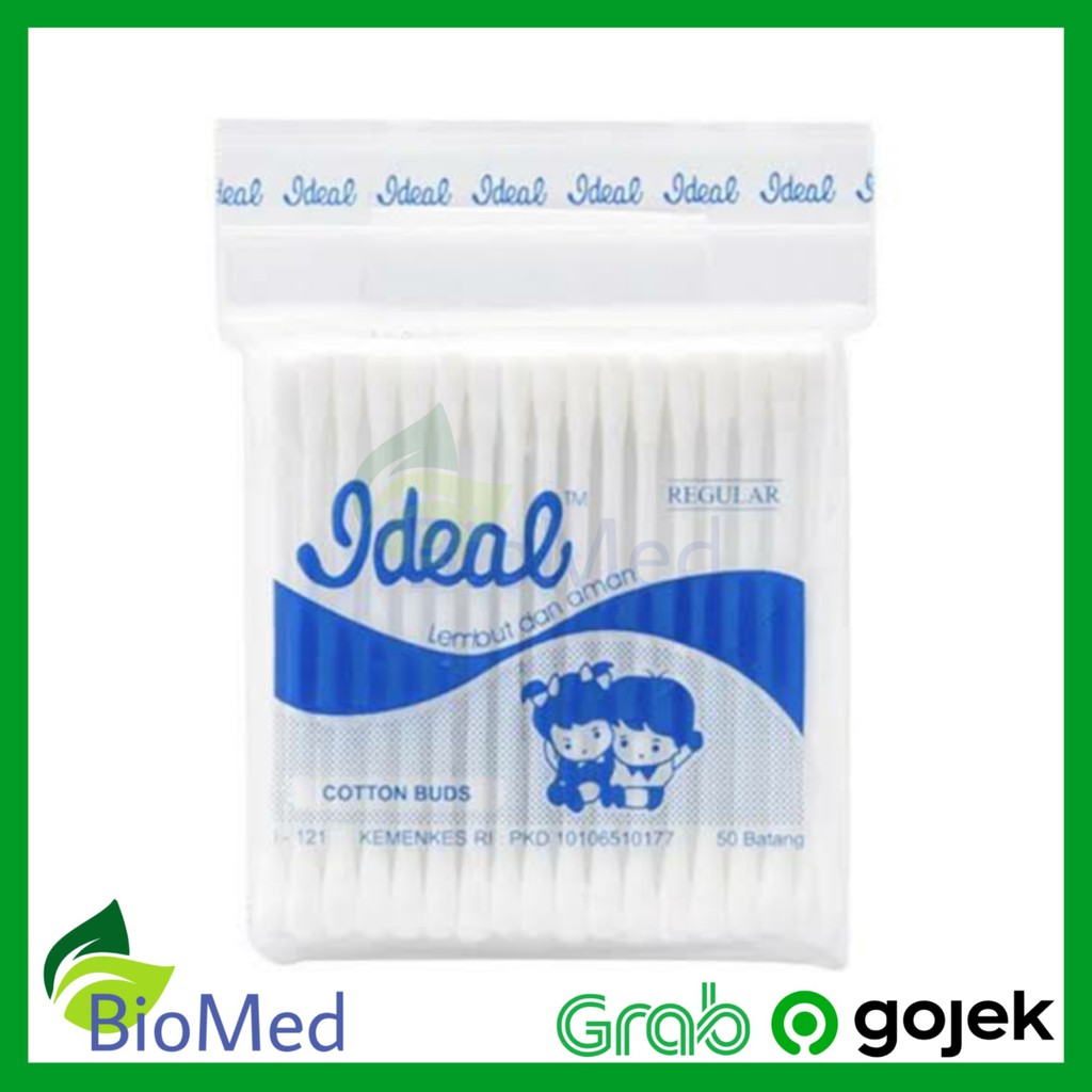 COTTON BUDS Ideal isi 50 Regular - Cutton Bud Korek Kuping Telinga