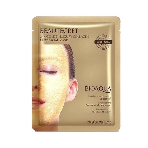 Bioaqua 24K Golden Luxury Collagen Lady Facial Mask - 28g