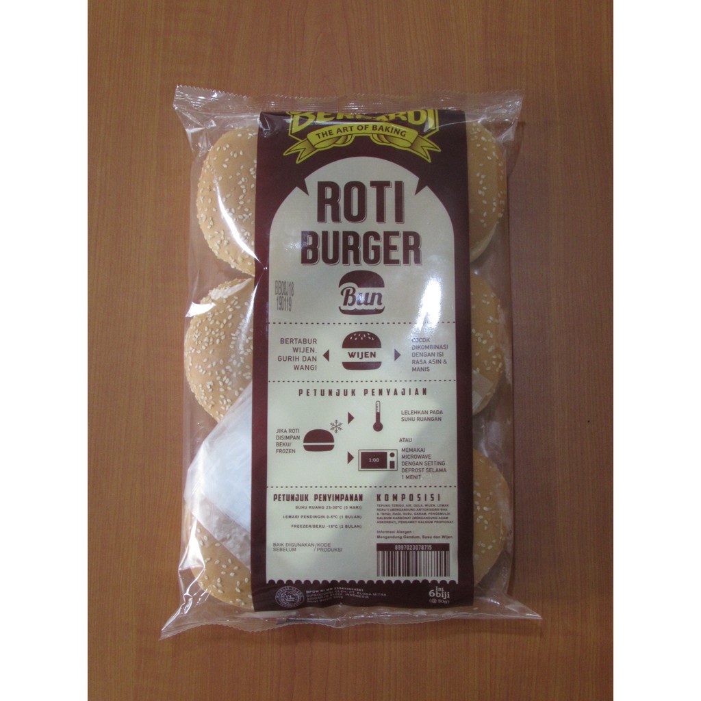 

Bernardi Roti Burger 300gr