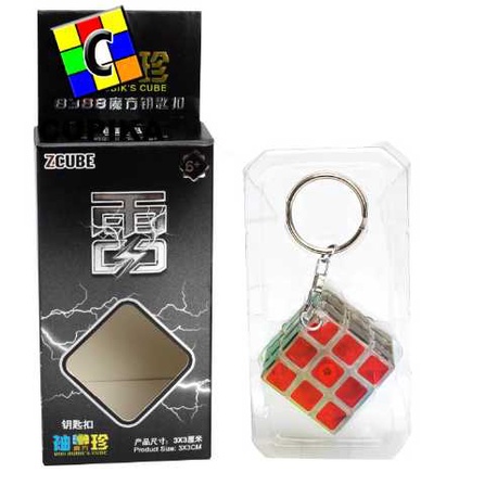 Rubik 3x3 3x3x3 ZCUBE gantungan kunci ganci 3cm kotak yongjun qiyi