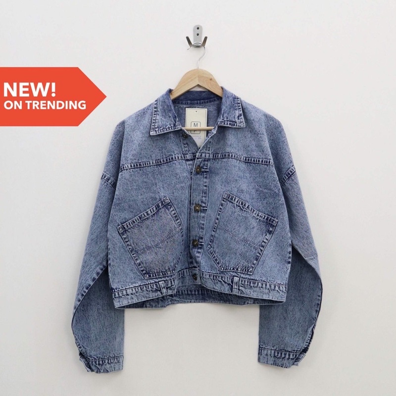 Oversize jacket jeans by dyoura JAKET CROP premium / jaket crop / jaket jeans crop / jaket crop wanita / jaket  wanita / jaket crop top / crop / jaket jeans crop JAKET JEANS CROP GIRLS REPUBLIC / BY DYOURA