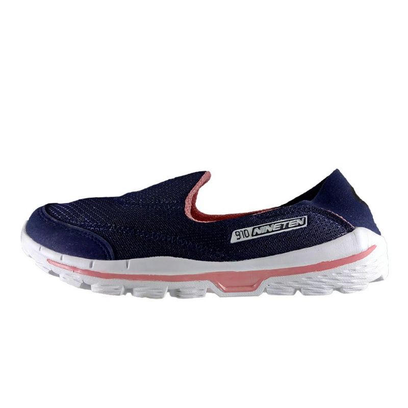 Sepatu Sneakers Slip On Cewek 910 Nineten KAWAI  Navy/Pink[PROMO]