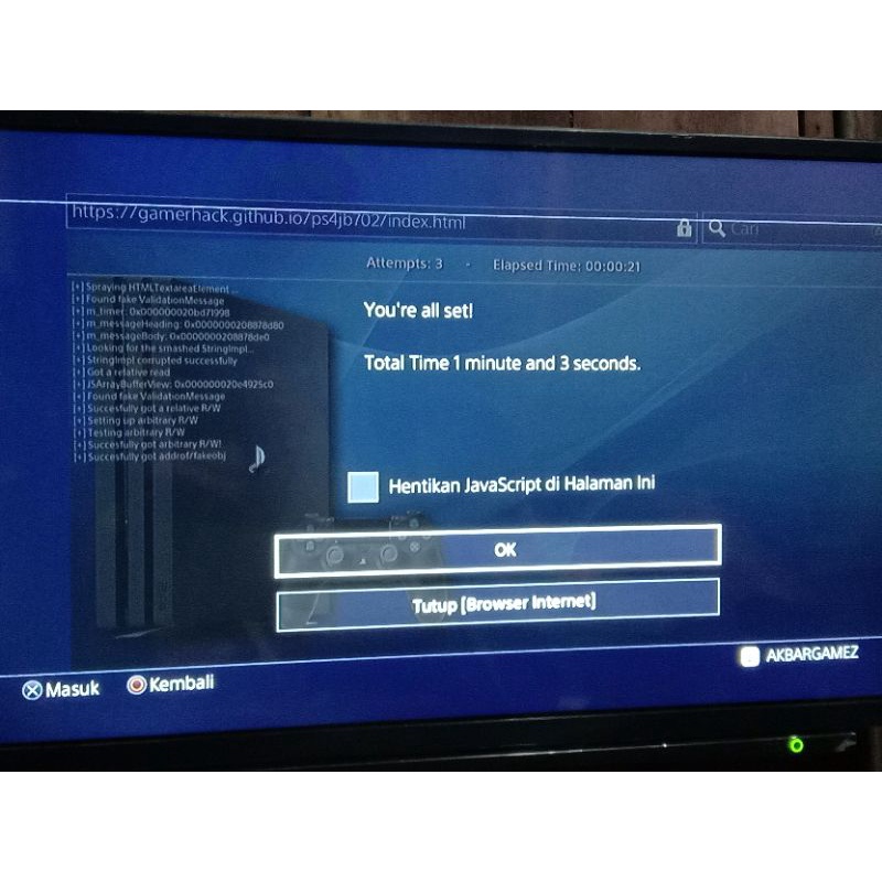 PS4 slim cuh-2216B HEN 7.02 HDD 1 TB