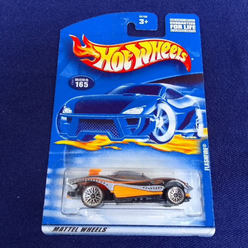Diecast Hot Wheels Hotwheels HW Mattel Wheels Flashfire Hitam Orange