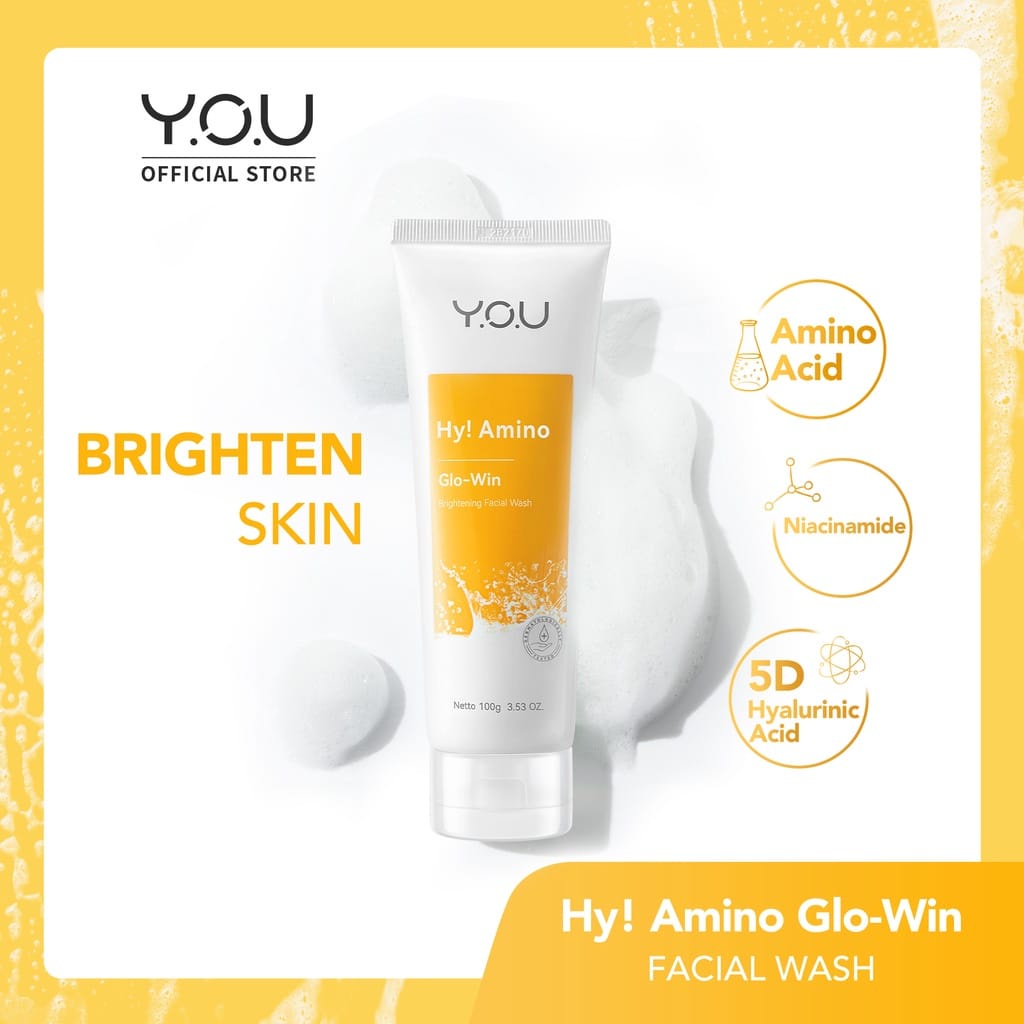 YOU Hy! Amino Facial Wash | Oil Control, Hydrating, Brightening, Anti-Acne