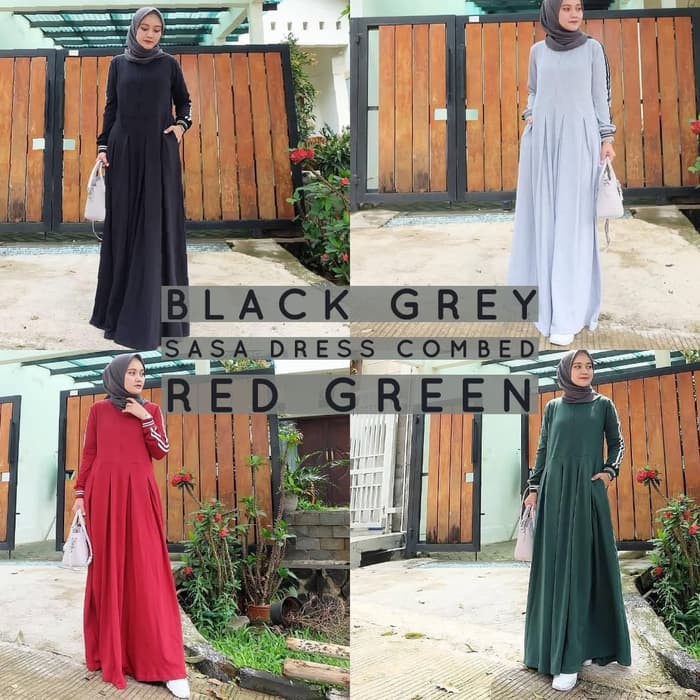 MURAH Pakaian atasan set muslimah sabyan ibu wanita Gamis Sporty Gamis kaos Dress busui murah Baju