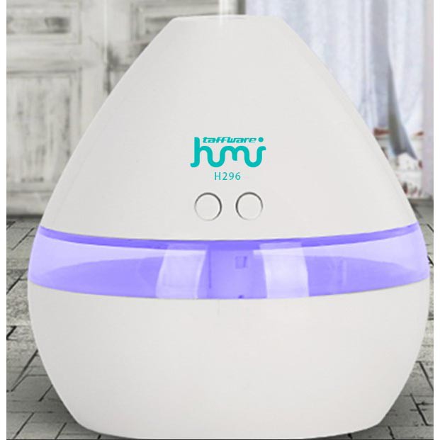 Taffware Air Humidifier Aromatherapy Oil Diffuser Night Light 300ml - HUMI H296 - White