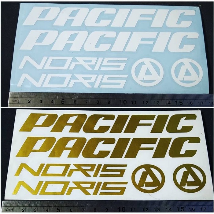 Cutting Sticker frame sepeda PACIFIC NORIS sepeda lipat