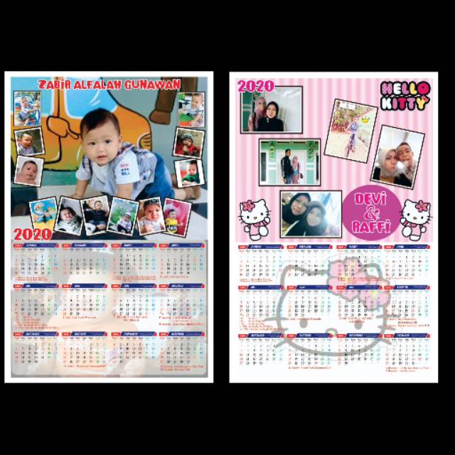 

Kalender custom /kalender foto 2020. Bebas request tema