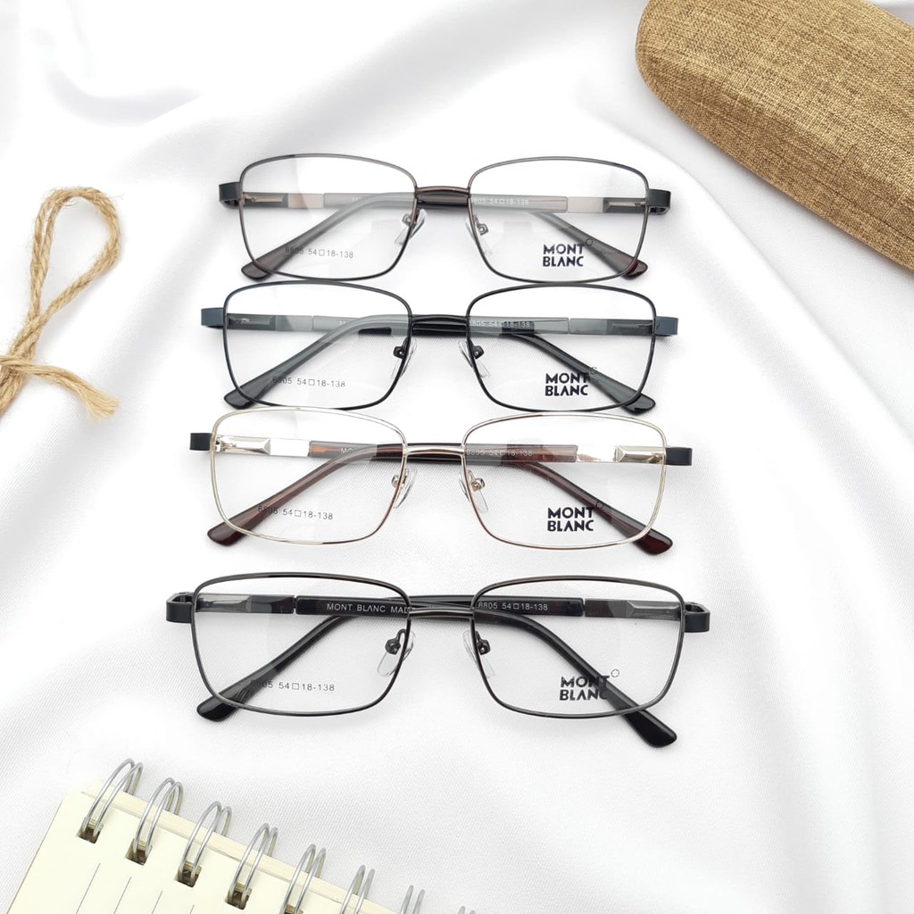 Frame kacamata besi kotak classic MB-6805 vintage