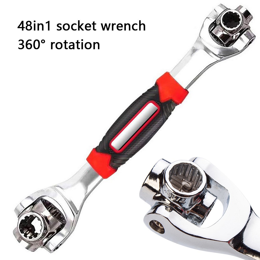 Kunci Pas 8in1 Universal Wrench Socket 360° Ring Pas set Mur Baut Universal Tiger Multitool