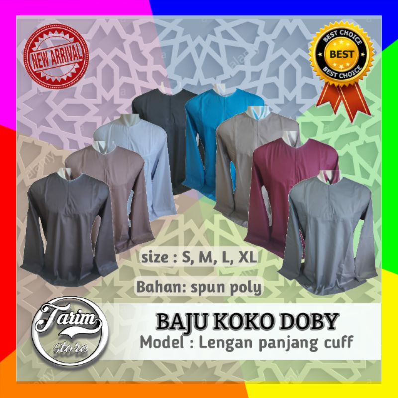Baju Koko Doby/oblong lengan panjang