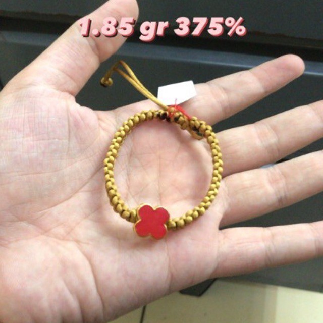 Gelang emas asli bunga edition kadar 375