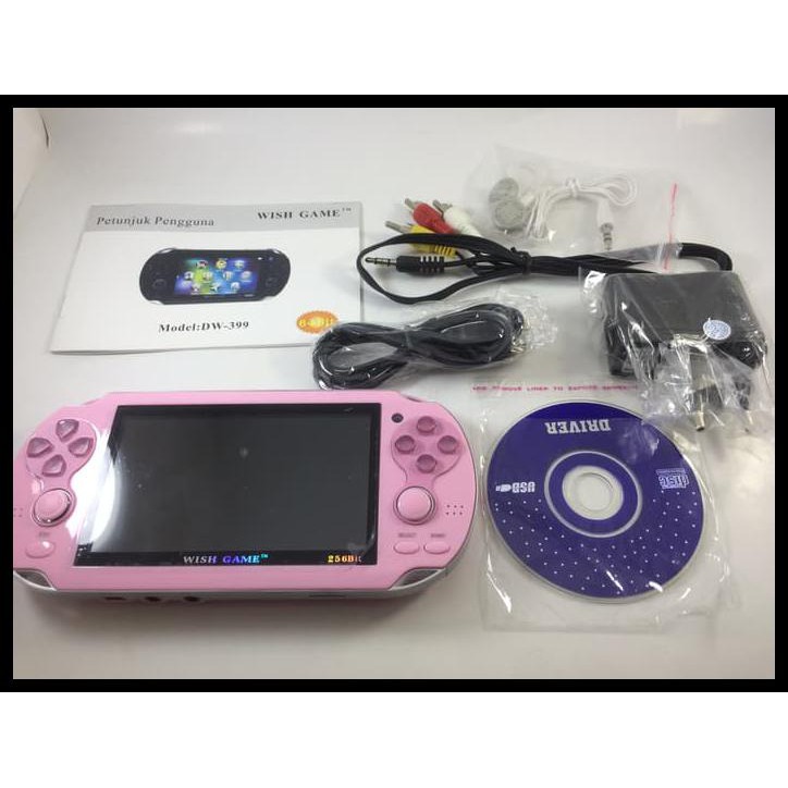 WISH GAME PVP DW-399 256BIT PORTABLE GAME MP3 CAMERA VIDEO CUCI GUDANG