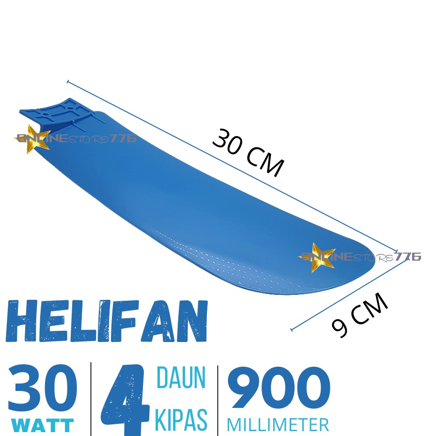 Kipas Angin - Kipas Angin Gantung - Kipas Gantung - Kipas Angin Gantung Plafon - Helifan 30Watt