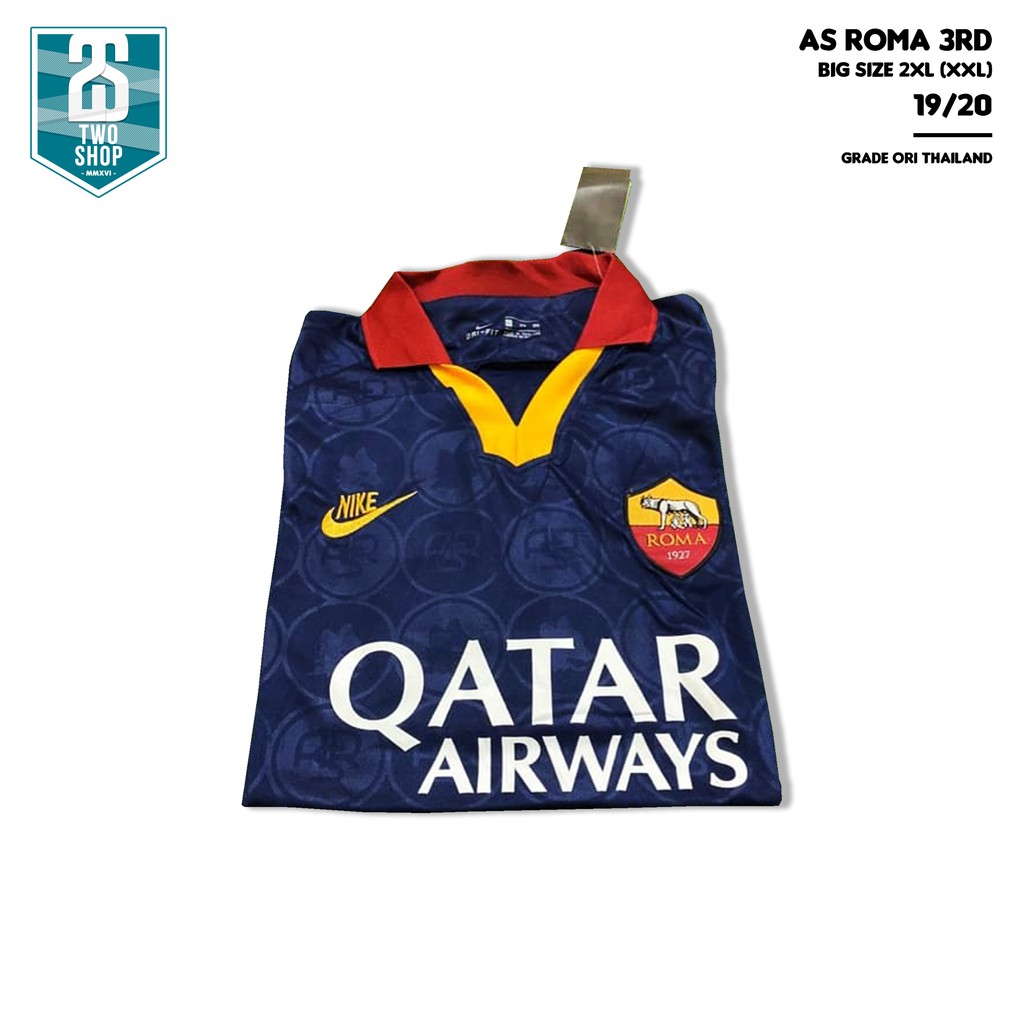 Jersey Bola AS Roma 3rd 2019/2020 BIG SIZE 2XL Grade Ori