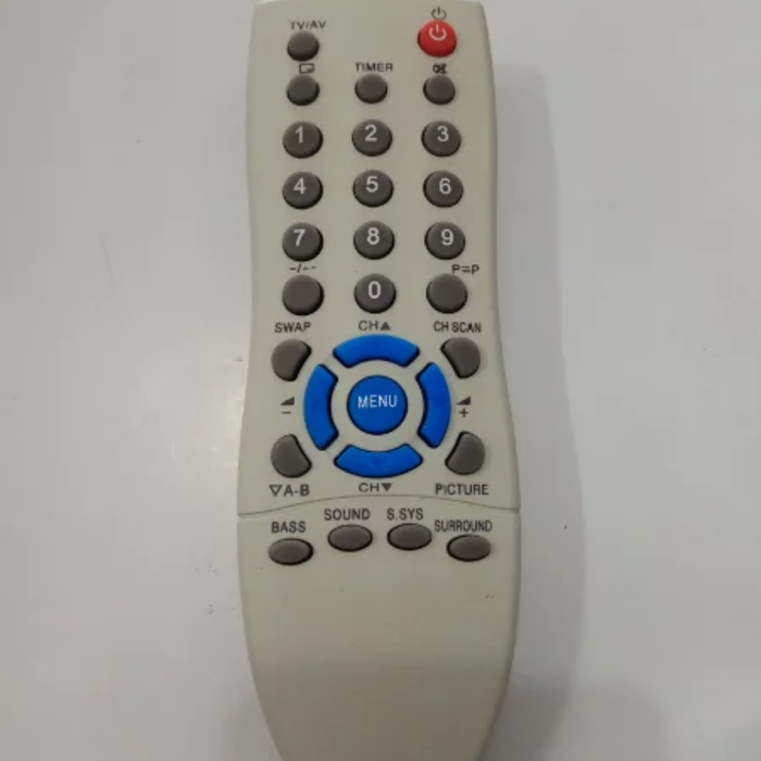 Remote Remot Rimot TV Televisi Tabung Sanyo Oval