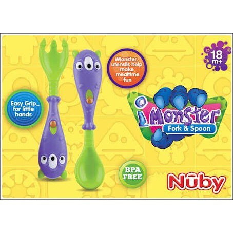 Nuby - Fork &amp; Spoon Monster