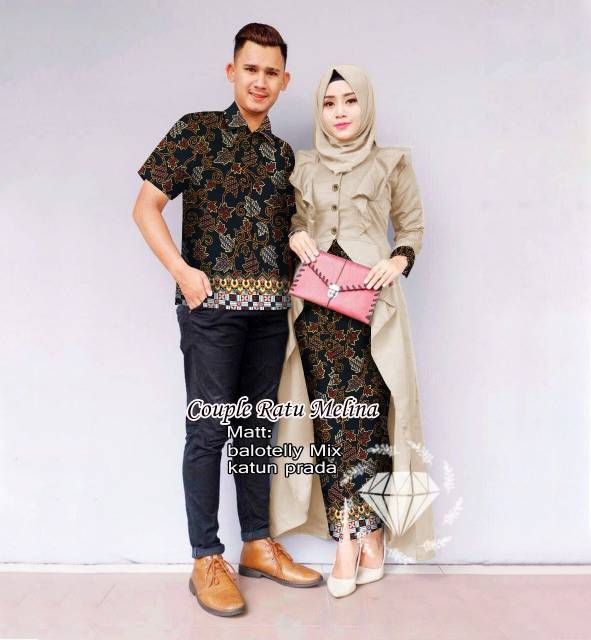 CP RATUMELINA BATIK FASHION PAKAIAN PASANGAN COUPLE MS ADA VIDEO REAL PICT