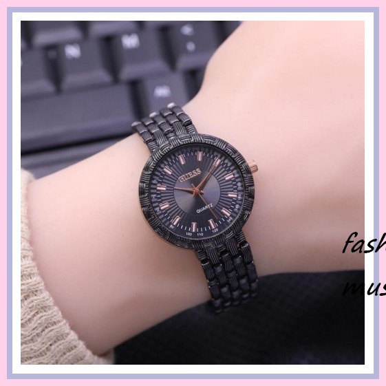 Jam Tangan Wanita Digital Strap Rantai Stainless Steel / Jam Tangan Digital Wanita Elegan Mewah Mode