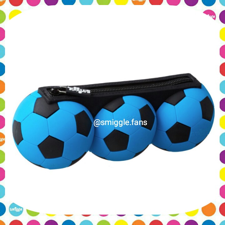 

Football Trio Silicone Scented Pencil Case