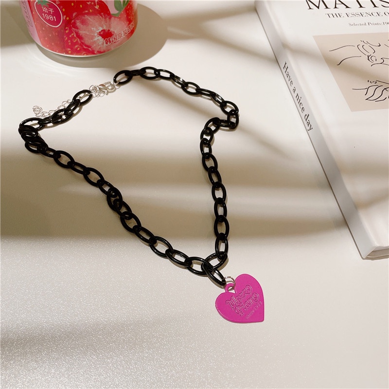 Love Necklace Accessories Trendy Korean Hip-hop Personality Retro