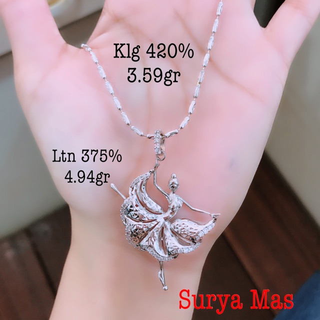 Liontin emas asli 375%