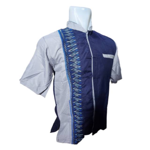 BAJU KOKO PRIA DEWASA LENGAN PENDEK UKURAN M L XL TOSCA BIRU HIJAU COKLAT HITAM PUTIH UNGU SOPAL BOR