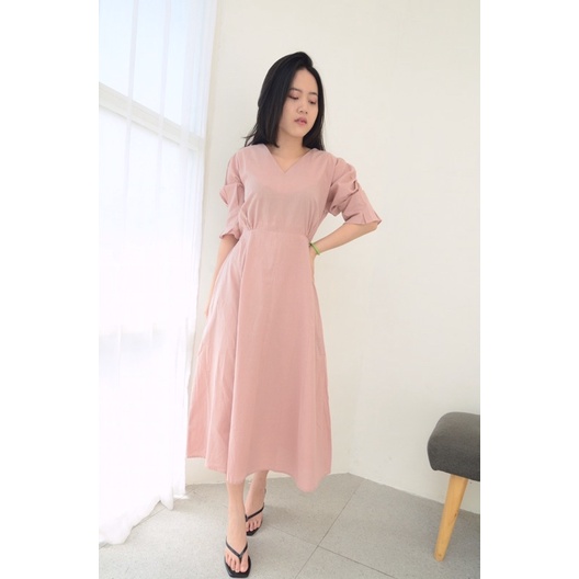 Azalea Dress Midi Dress Korean Dress Feminine Dress