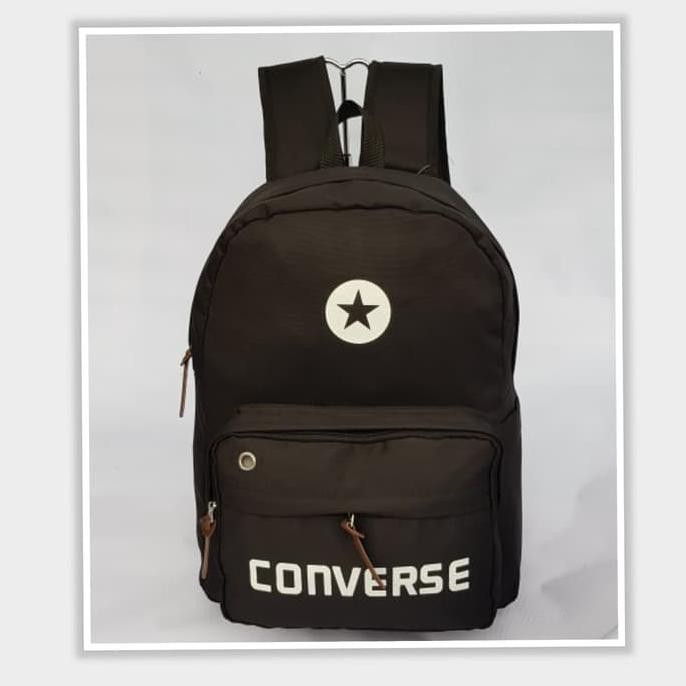 Great Stuff!!! Tas Pria Ransel Coklat Muda Mix Kulit Asli Tas Sekolah Tas Jansport - Hitam