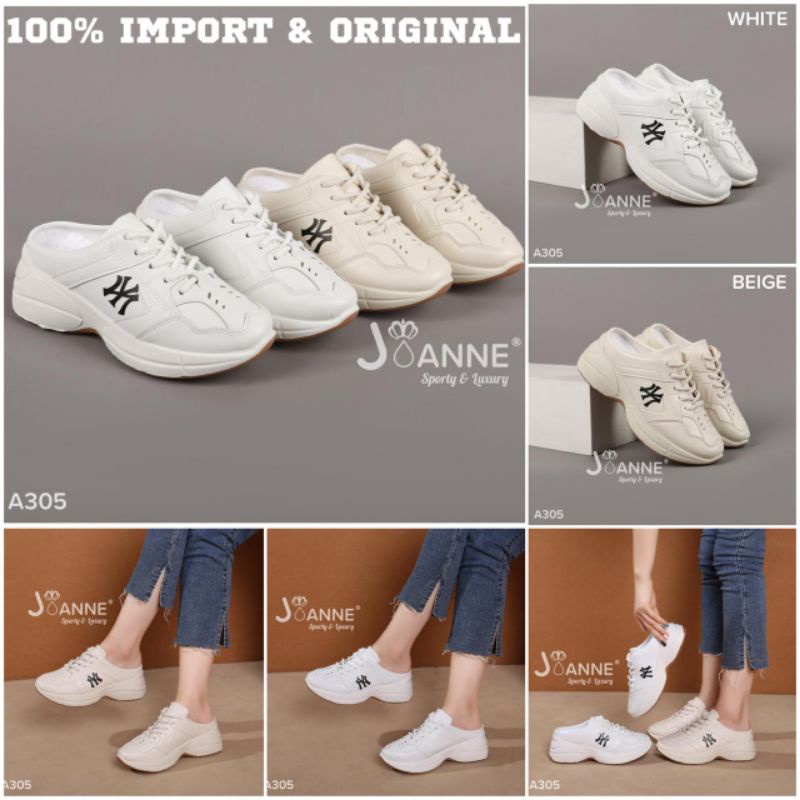 RESTOCK!! [ORIGINAL] JOANNE Casual Slop Sneakers Shoes Sepatu Wanita #A305