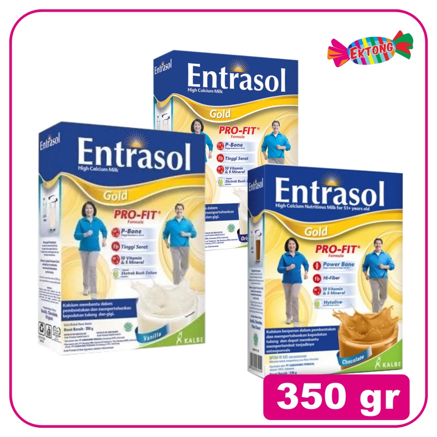 

ENTRASOL GOLD CHOCOLATE / VANILA / PLAIN 350 GR