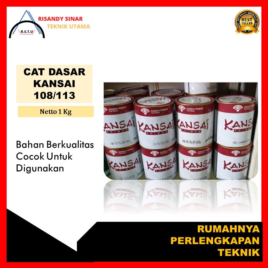 

cat dasar kansai 108/113 | cat dasar murah | cat dasar primer kensai 113/108 Netto 1 kg