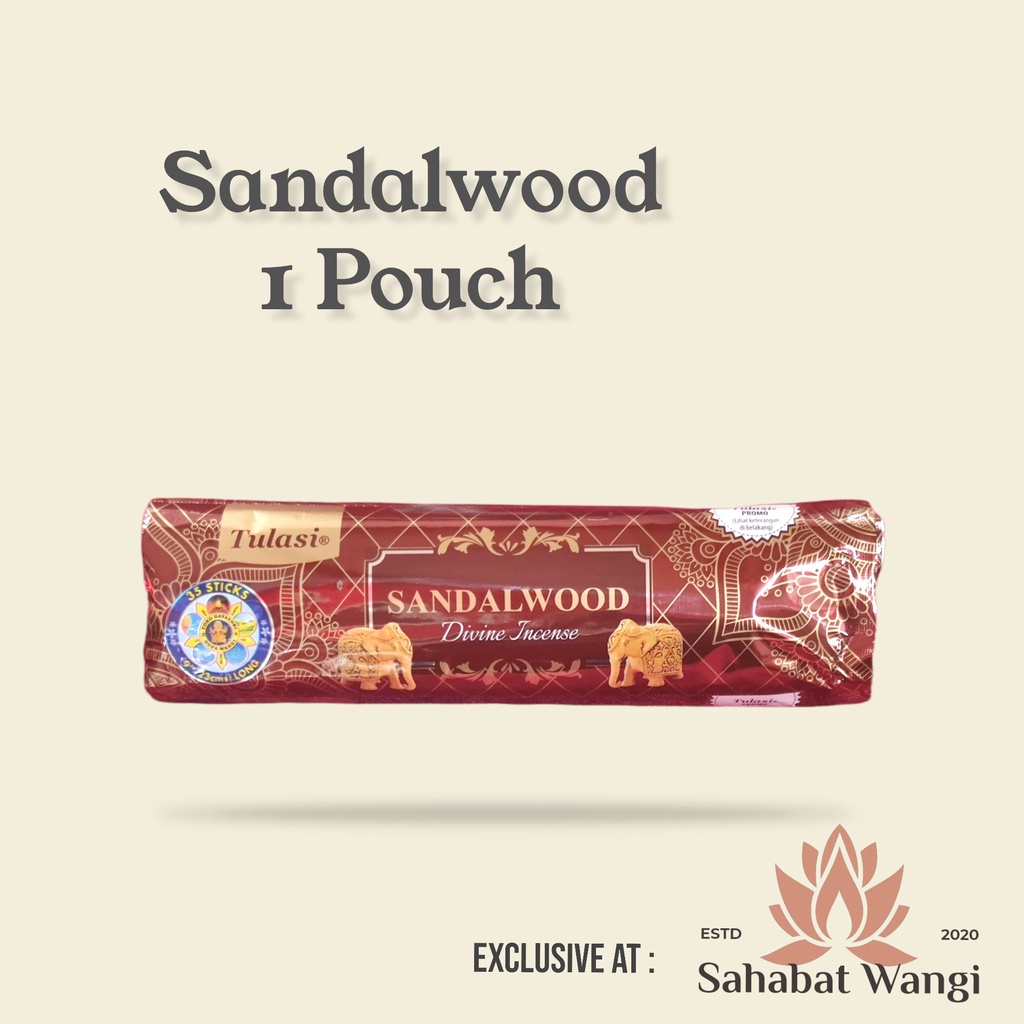 Dupa Hio Wangi India Tulasi Sandalwood 35 Stick