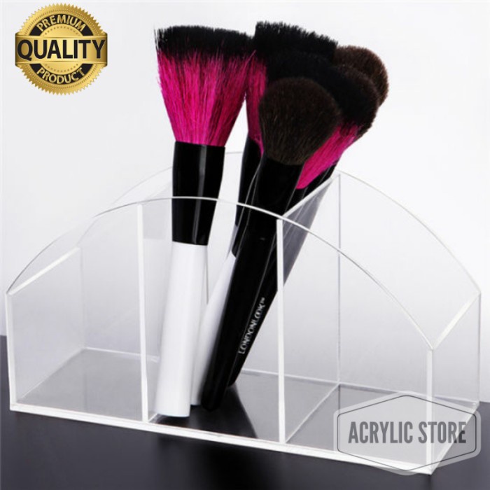 

Terlaris 3 Space Acrylic Makeup Brush Organizer & Cosmetic Holder