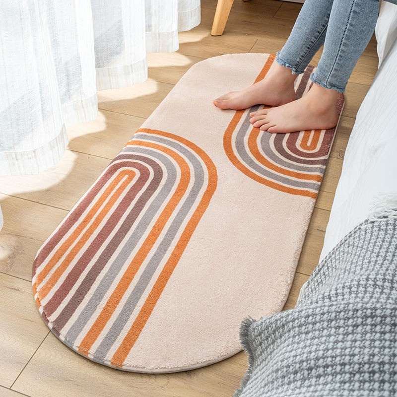 Oval Carpet / Karpet Keset Panjang Lembut Bulu Tebal Halus Anti Slip