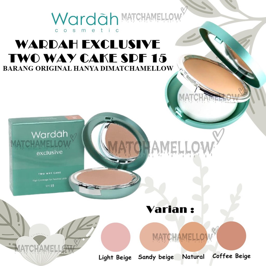 ❄️MATCHA❄️ WARDAH EXCLUSIVE TWO WAY CAKE SPF 15 / BEDAK WARDAH EXCLUSIVE