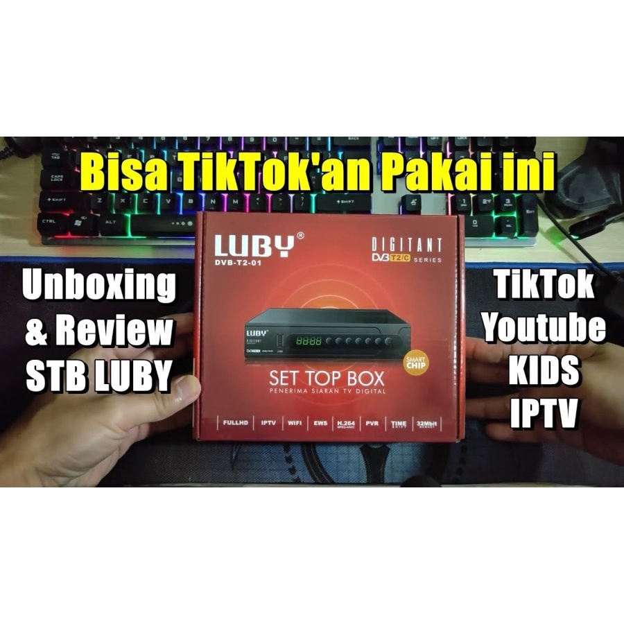 Luby Set Top Box DVBT2/C Receiver TV STB Digital DVB T2