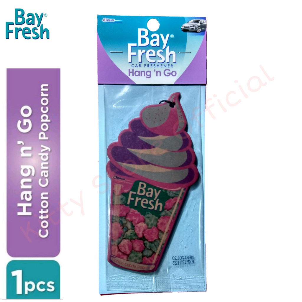 Bayfresh Hang N' Go Air Freshener Cotton Candy Popcorn