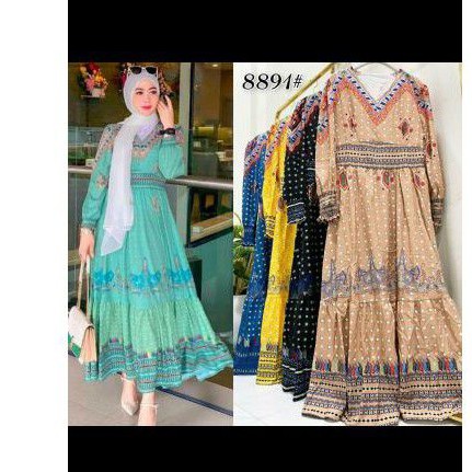 Dress etnik import premium bkk