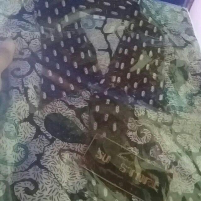 Bswart Batik Hrb026 Kenongo Hem Pendek Padi Pekalongan M L Xl Batik Pria Murah Modern Grosir