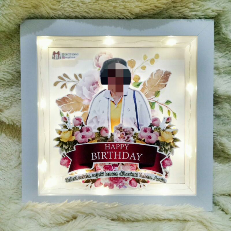 Scrap Frame 3D Popup Frame Gift Pigura Kado