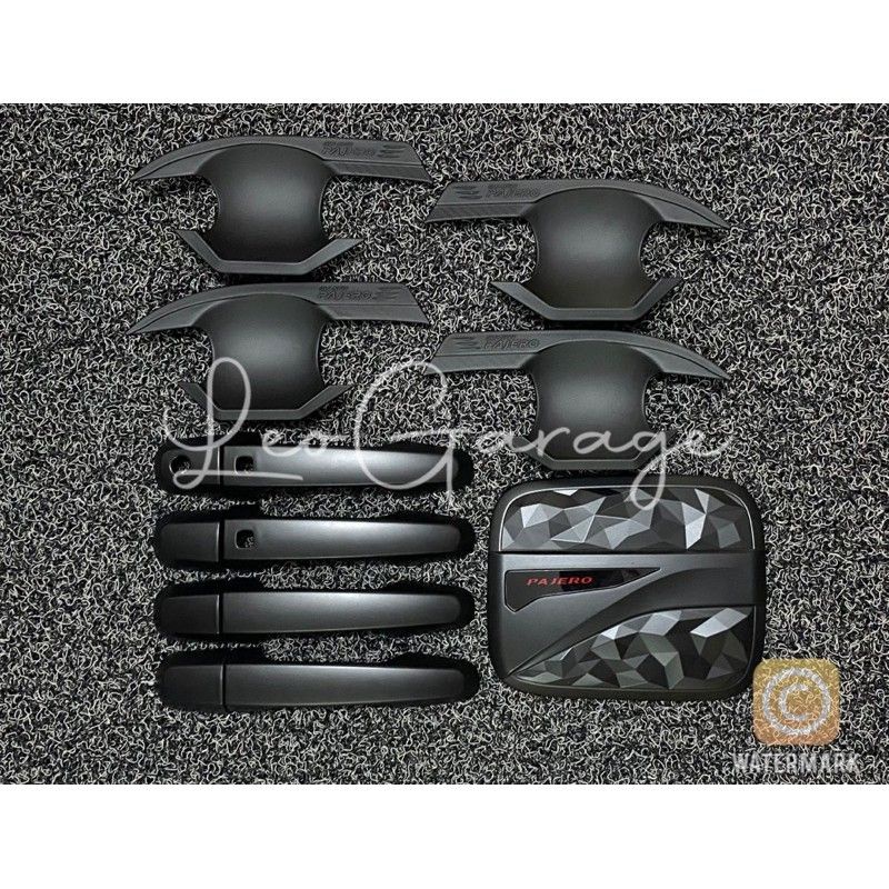 paket outer handle tank all new pajero 2016 2020 hitam