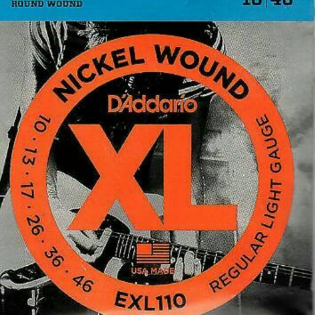 Senar gitar elektrik D addario EXL110 new paking