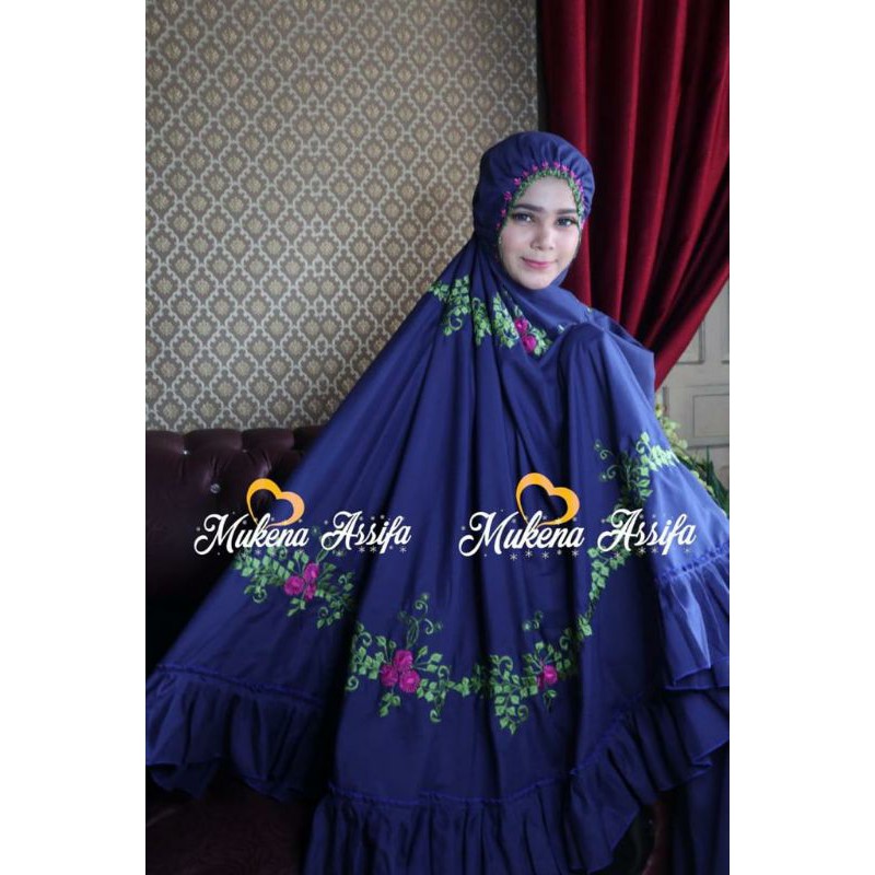 Mukena bordir padang rimpel standar 08