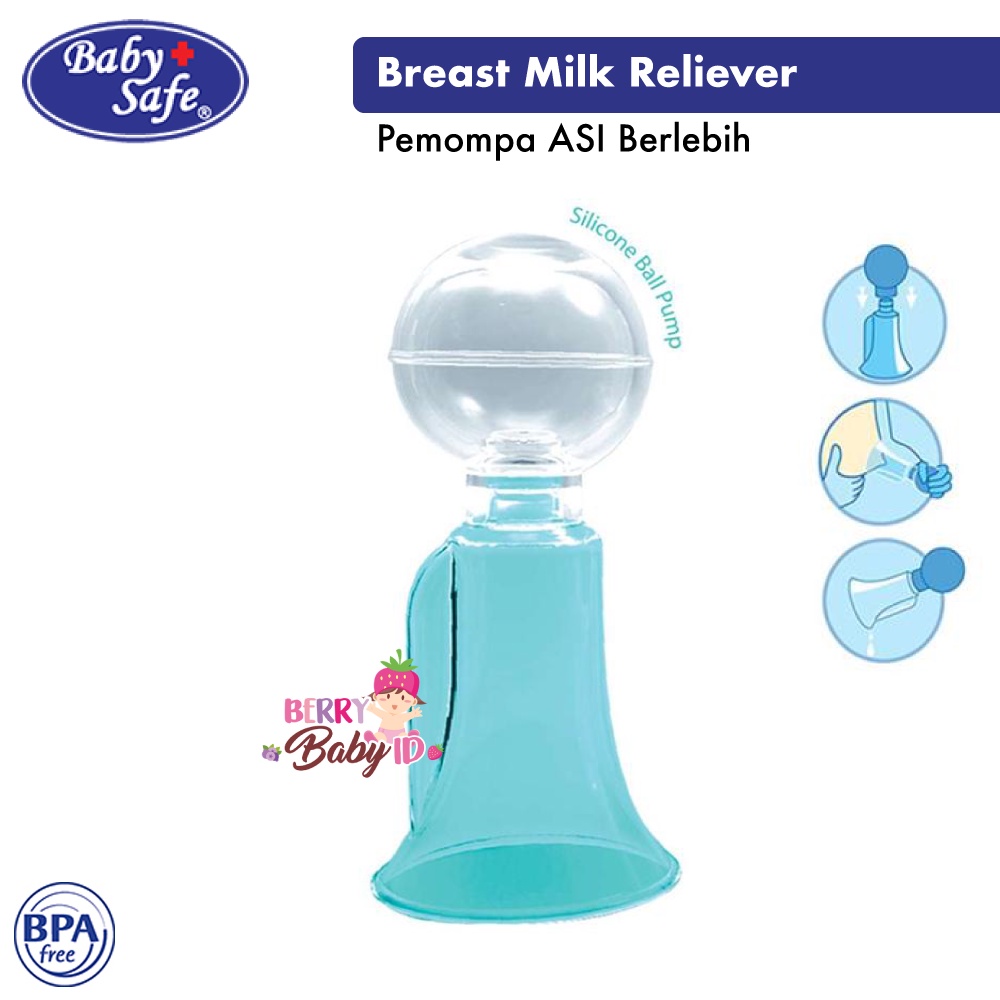 Baby Safe Breast Milk Reliever Breastpump Cone Pompa ASI Manual BPM03 BPM06 Berry Mart